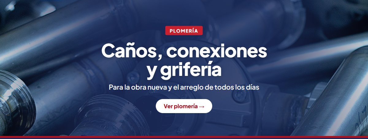Caños, conexiones y grifería (ilustrativa)